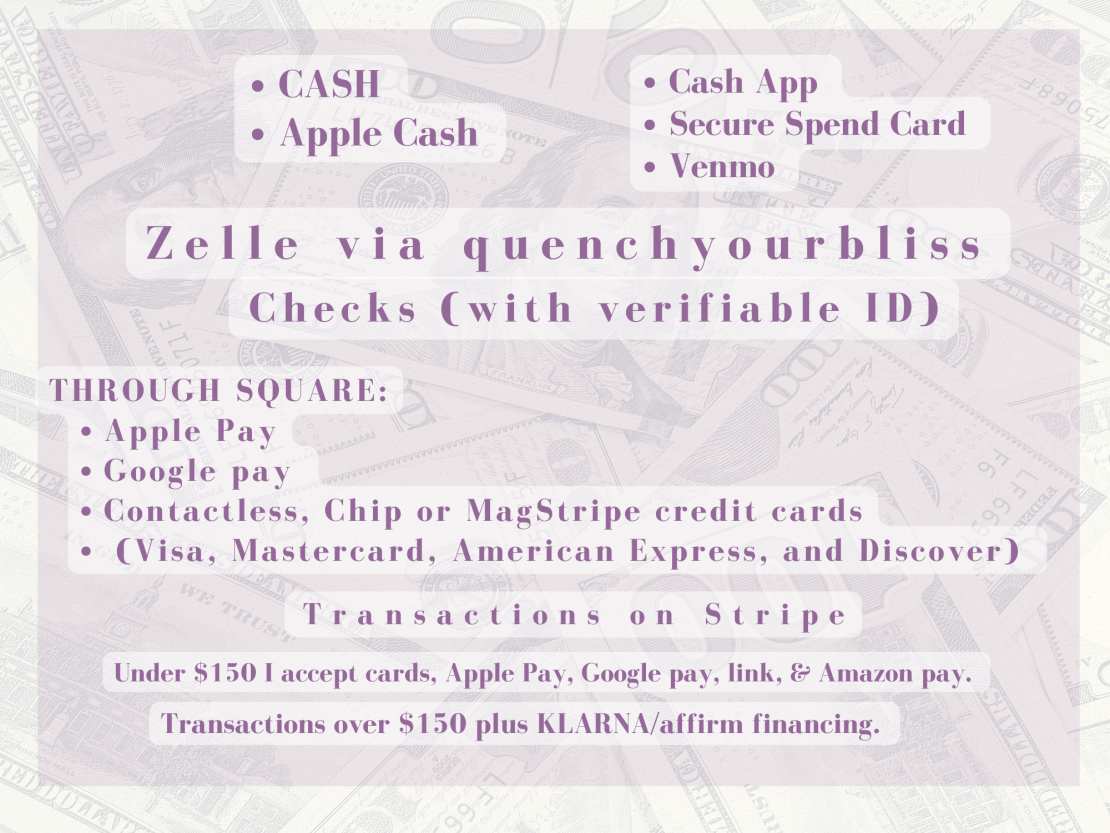 Payment methods accepted, fee fees, money, how do I pay?